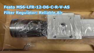 Filtre-régulateur Festo MS6-LFR-12-D6-CRV-AS : solution de préparation d'air fiable