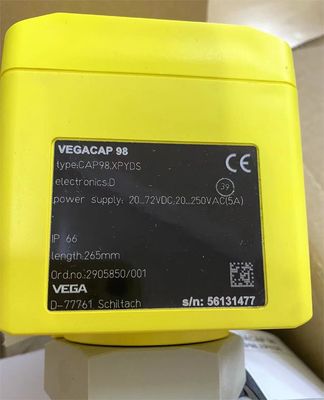 CP62.XXBGARAMX VEGA Compteur de niveau VEGACAP 62 Probes à tige capacitive pour la détection du niveau