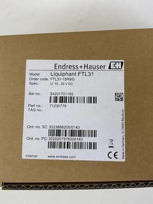 Endress Hauser FTL31-15R9/0 Commutateur de niveau de fourche de réglage