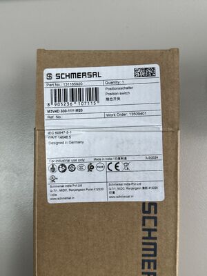 Le commutateur de limite Schmersal 330-11Y-M20