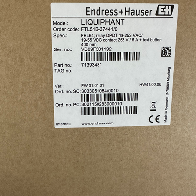 E+H FTL51B-37441/0 Liquifiant FTL51B Extended Probe Vibronique Commutateur de niveau de fourche de réglage