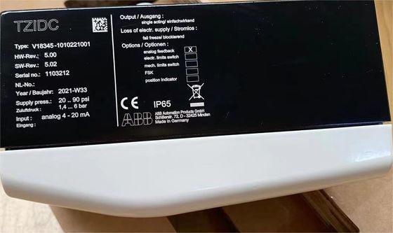 V18345-1010221001 ABB Positionneur de soupape TZIDC électro-pneumatique V18345