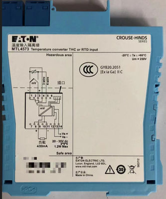 MTL4573 MTL Instruments Convertisseur de température THC RTD Nombre de chaînes d'entrée Un