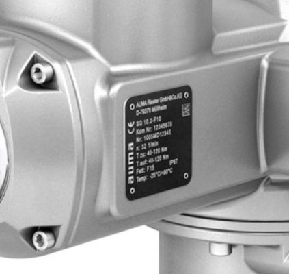 AUMA SQ 10.2-F10 Actuateur à tour de pièce avec commandes d'actuateurs matiques AM 01.1