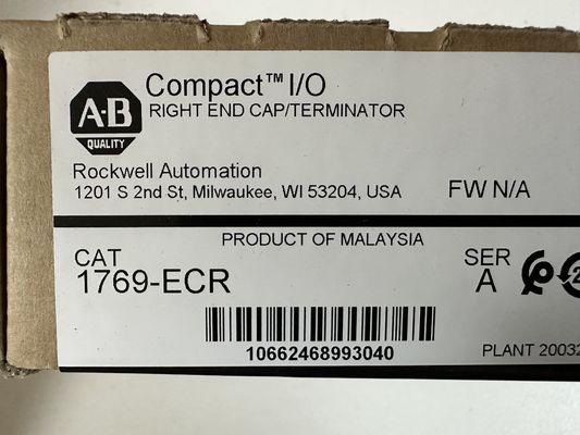 1769-CER ALLEN BRADLEY Produits PLC CompactLogix Cap de fin de main droite