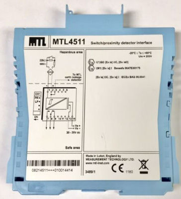 MTL4511 MTL Instruments Switch/Proximity Detector Interface à 1 canal, avec détection de défaut de ligne