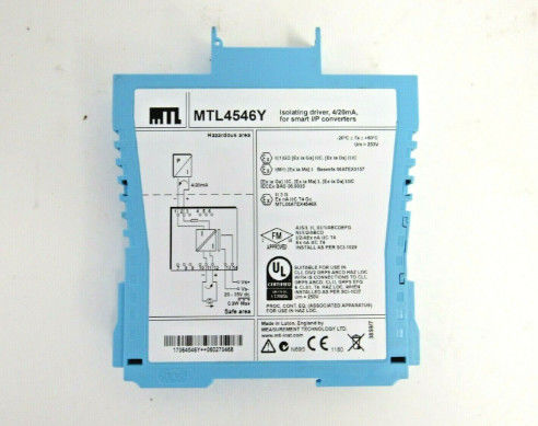 MTL4546Y Instruments MTL isolant le conducteur pour les positionneurs de vannes HART de 4 ‰ 20 mA avec détection de défaut de ligne