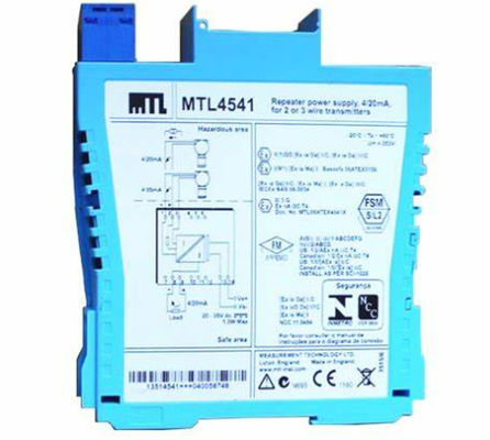 MTL4541 MTL Instruments Répétiteur alimentation 4/20mA HART 2 ou 3 émetteurs câblés