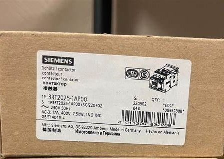 Siemens 3RT2035-1AP00 Contacteur avec 1 NO 1 NC contacts auxiliaires vis taille de borne S2 6,6W à courant alternatif en état de fonctionnement chaud