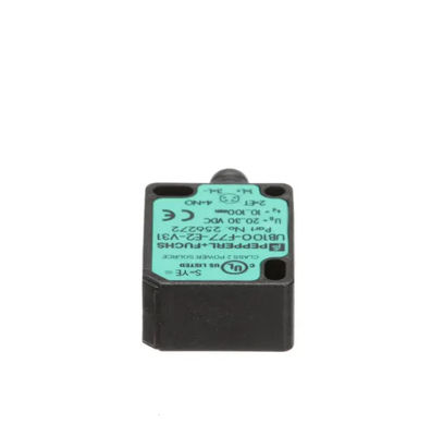 Capteur de détection directe par ultrasons Pepperl Fuchs UB100-F77-E2-V31 avec retard de réponse ≤ 50 ms Masse de 10 g