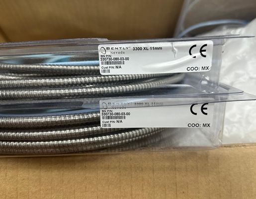 Bently Nevada 330730-080-03-00 Câble d'extension 11 mm 3300 XL pour plage de facteur d'échelle 5 à 1000 mV/g Sans adaptateur d'entretoise