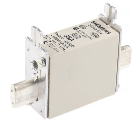Élément de fusible Siemens 3NA3814-6 LV HRC pour mesurer la portée de 30 bar et la bride ovale pendant le fonctionnement