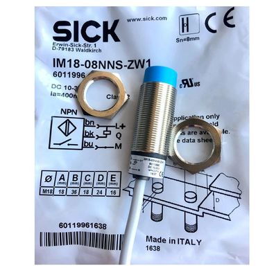 Optimisez vos processus industriels avec le capteur de proximité SICK IM18-08NNS-ZW1, filetage M30 x 1,5