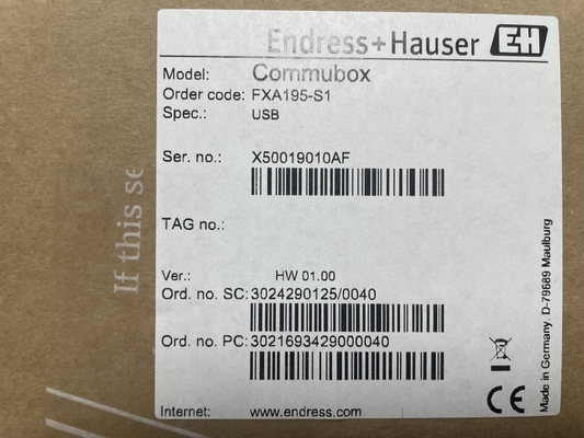 Modem USB/HART Endress Hauser FXA195-S1 avec 2 interfaces Ethernet pour une communication transparente en Allemagne