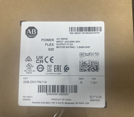 Le moteur à fréquence réglable Allen-Bradley 25B-D017N114