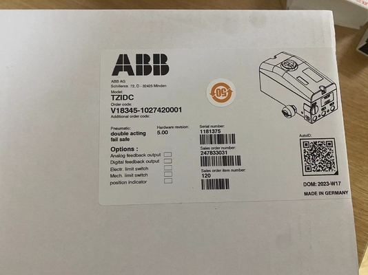ABB V18345-1027420001 Positionneur pneumatique électrique avec certification ATEX