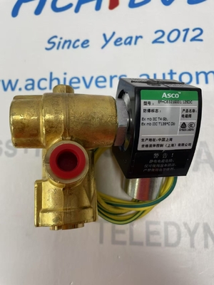 ASCO 8321G001 Électrovanne 3 voies en laiton 1/4 po 125DC