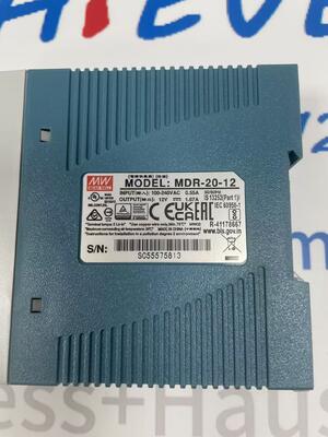 L'alimentation électrique industrielle par voie ferroviaire DIN-Rail MDR-20-12