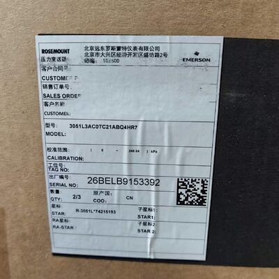 3051L3AC0TC21ABQ4HR7 de l'émetteur de niveau à bride de haute précision