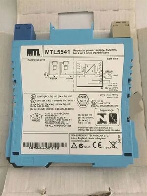 mtl5541 Isolateur galvanique HART 4-20 mA à sécurité intrinsèque