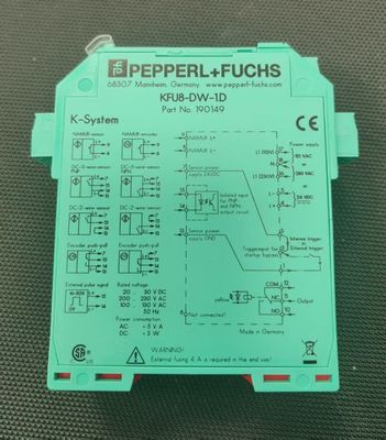 Moniteur de vitesse de rotation Pepperl + Fuchs KFU8-DW-1.D avec fréquence de commutation ≤ 10 Hz et taille cible de 0,3 mm