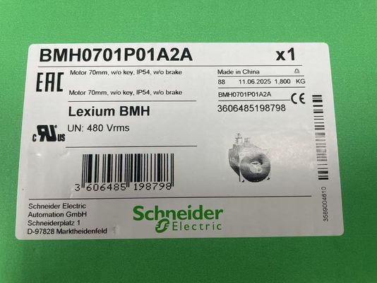 Servo moteur Schneider BMH0701P01A2A avec horaire de réduction 0I12 et interface numérique à impulsion