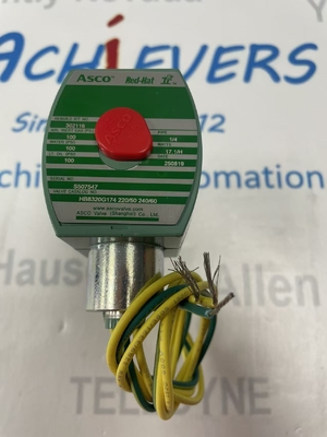 ASCO SCE238D008EMO.24/DC - Corps en laiton, EPDM, G1/2, 2/2 NC, Série 238 Ventilateurs solénoïdes pilote exploité intégré pilote